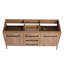 Meuble-lavabo autoportant 60 po, 2 portes d'armoire à fermeture douce et 3 tiroirs ((KD-PACKING) - meuble-lavabo seulement