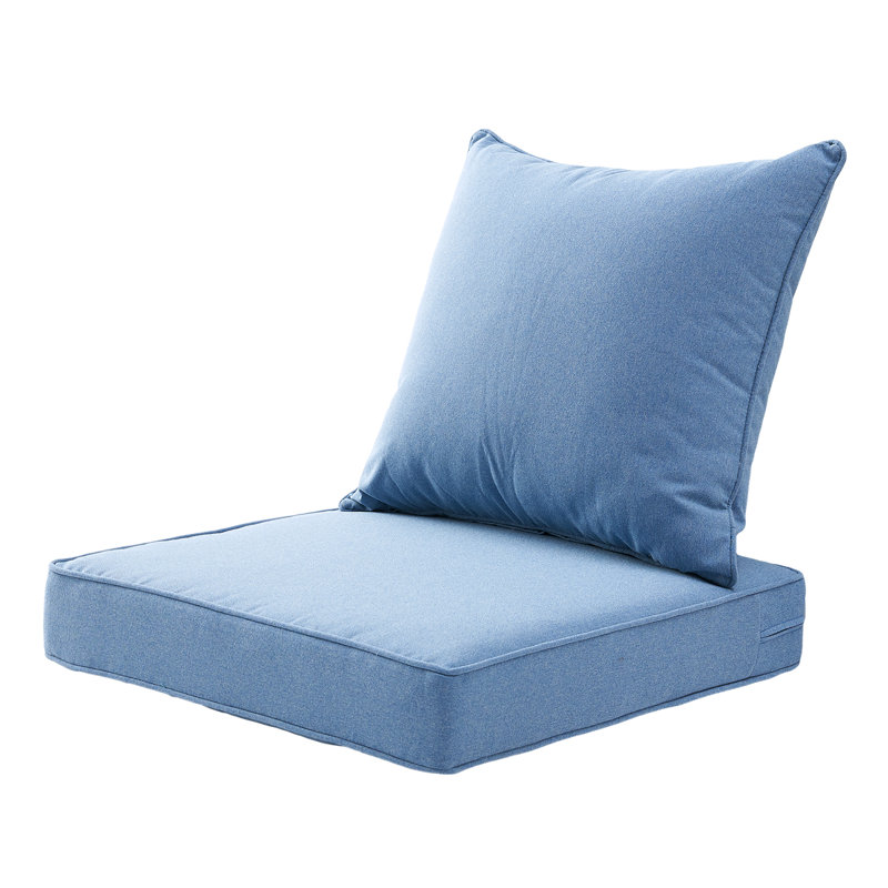 Kimera Outdoor 4'' Seat / Back Cushion, Warm Blue