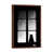Classic Brown Wood Floater Framed