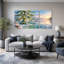 Glowing Ice Tree Sheltering Sleeping Dog Christmas Set Of 3 Canvas Wall Art-1092741465