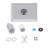 10" Square Rain Shower Head, Ultrathin Design 304 Stainless Steel Ceiling Shower Head, Wall/Ceiling Mounted, Chrome