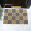 Petal Checkerboard Coir Doormat-1025304931-1009020495