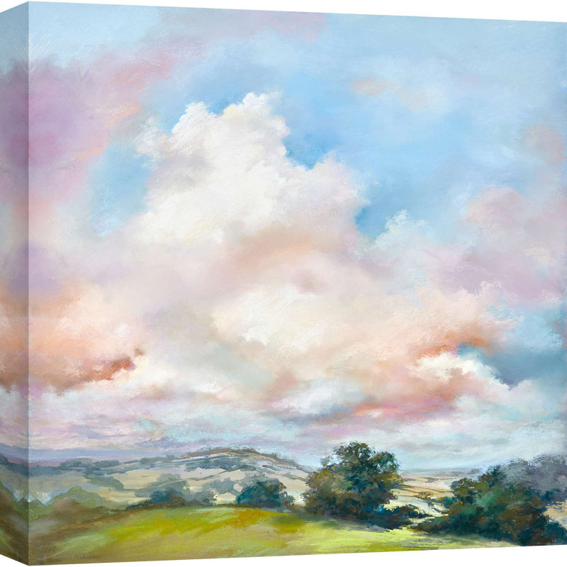 Landscape Painting: The Last Fan Fair Of The Day by Nel Whatmore - Wrapped Canvas Print, 50cm H x 50cm W