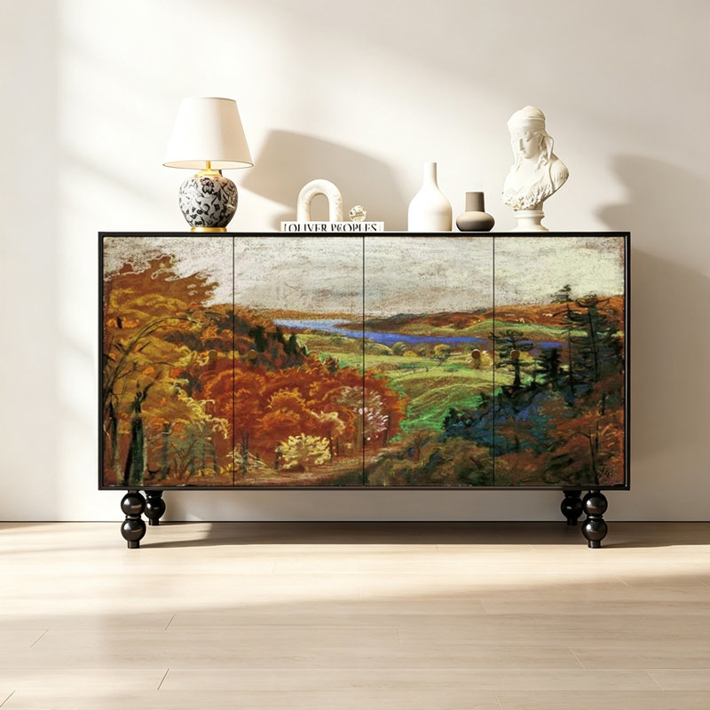 Buffet léger de luxe rétro avec art français