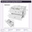 Meuble-lavabo simple avec lavabo en céramique, tablette ouverte, 2 tiroirs-129892695