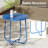 Patio Round Side Table, Modern Industrial Style-108218764