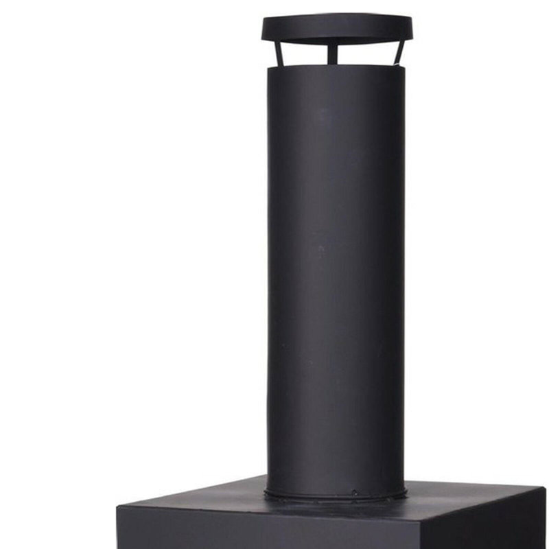 Alcario Square Steel Charcoal Smokeless Fire Pit