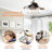 Leif 42'' Crystal Retractable Ceiling Fan with Light Kit and Remote Control