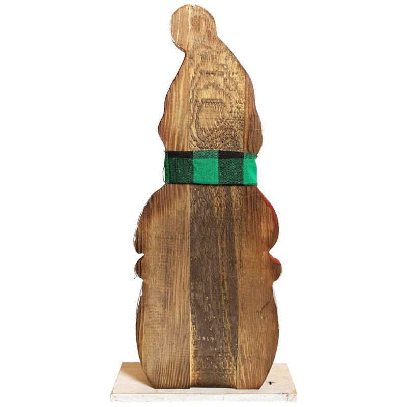 Figurine de père Noël bonhomme de neige debout