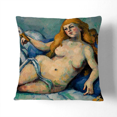 Leda And The Swan Square Throw Cushion