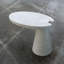 Cone Cantilever Table-White Marble