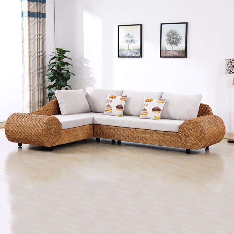 Modern and Simple Rattan Sofa