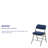 Hurshid Curved Triple Braced & Hinged Fabric Upholstered Metal Folding Chair-1313692020