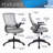 Mid-Back Mesh Task Office Chair With Height Adjustable Arms