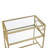 Rectangular Metal And Glass End Table