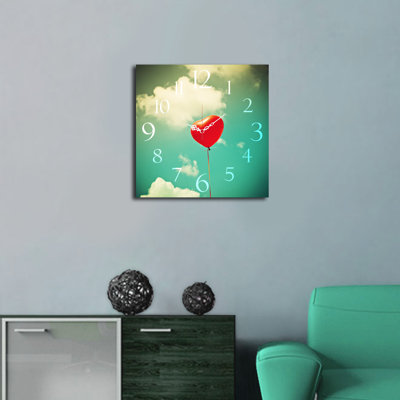 Horloge murale élégante 15,7 po x 15,7 po | 100% panneau de fibres à densité moyenne, épaisseur: 0,2 pouce | Décoration élégante pour le salon, la chambre à coucher et le bureau | Design moderne avec une esthétique minimaliste