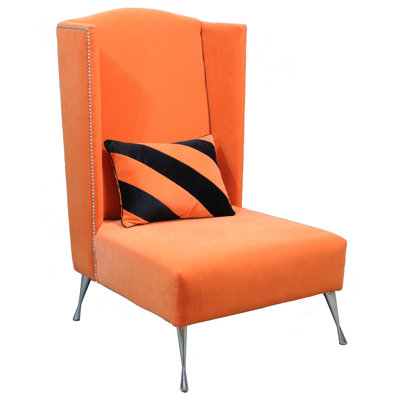 Artdeko Velvet Wingback Chair