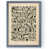 Toile avec cadre gris