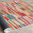 Wencil Luxurious 100% Cotton Area Rug, 70.9 x 110.2 Inches | 1200 Grams per Square Meter, 0.3 in Pile Height, Non-Slip PVC Underside | Antibacterial, Machine Washable, Stylish Pink, Blue, Camel, Yellow & Brown Design for Home Décor-112936564