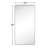 Javeion Stainless Steel Rectangle Mirror-93763204-93763207