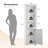 70.87 In. H  3 Layer Accent Corner Cabinet Storage 3 Layer With Led Light