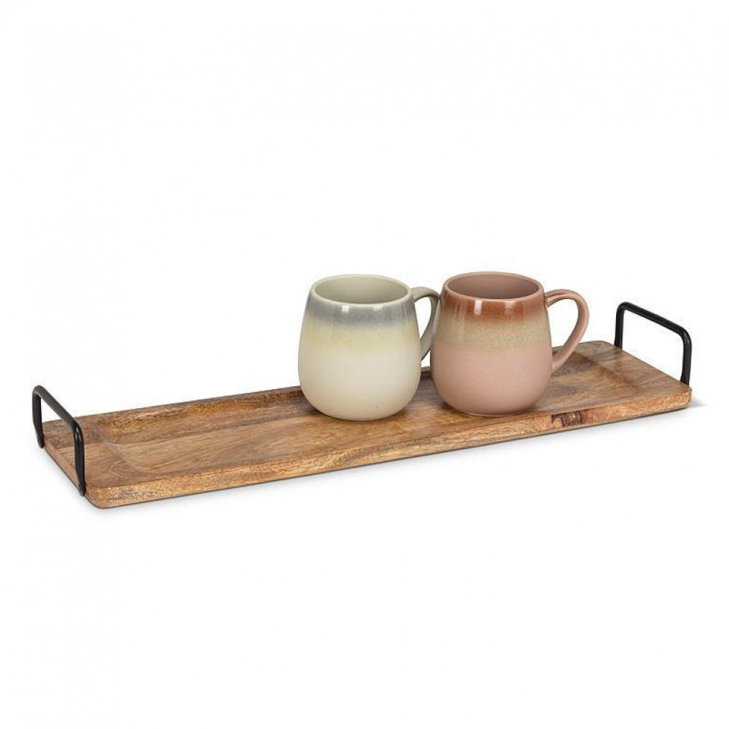 Mangowood Rectangle With Handles Tray