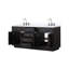 Ensemble de meuble-lavabo double en chrome l 72 po x P 22 po Abbey-105300786-112686609