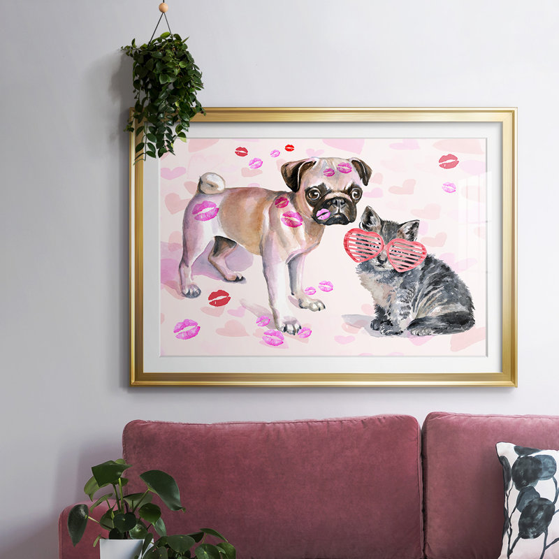 Cute Couture Collection A, reproduction encadrée sur papier, H 19 po x l 27 po x P 1,5 po, Or