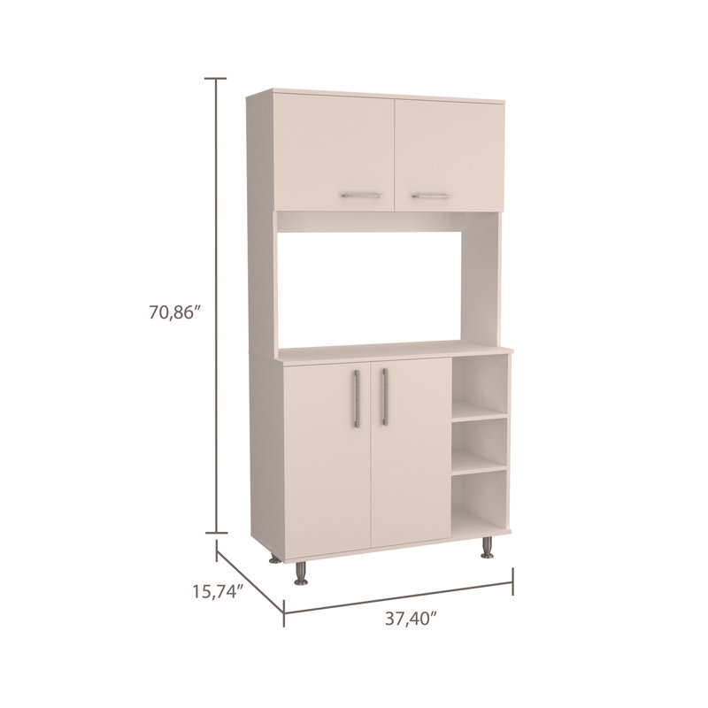 Garde-manger Bayshore à 3 tablettes Wengue, White