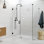 Illume 60 in. x 33 in. x 78 in. 90-degree Fully Frameless Wall Hinged Glass Shower Enclosure