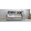 Lit de jour avec tablettes de rangement, lit multifonctionnel avec lit gigogne simple et bureau d'étude, gris-213492955