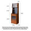 Grande armoire de rangement scandinave en bois massif avec une seule grande armoire domestique
