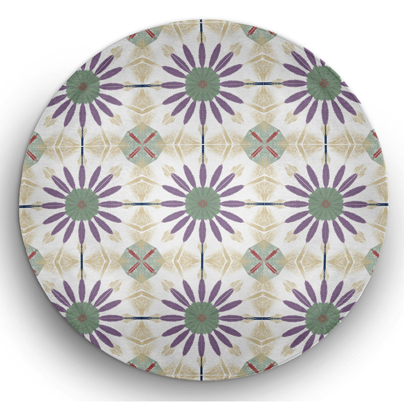 Chenille Indoor / Outdoor Rug, Round 5'
