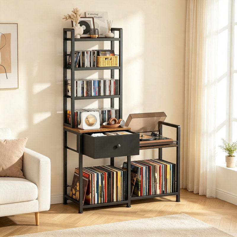 145 cm H Media Shelves