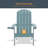 Inniss Wood Adirondack Chair Patio Plastic Weather Resistant Fire Pit Single Chair-372196286