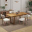 Table de salle à manger en bois massif avec table de salle à manger extensible et chaise rembourrée Farmhouse-110843348-110843349-110843352