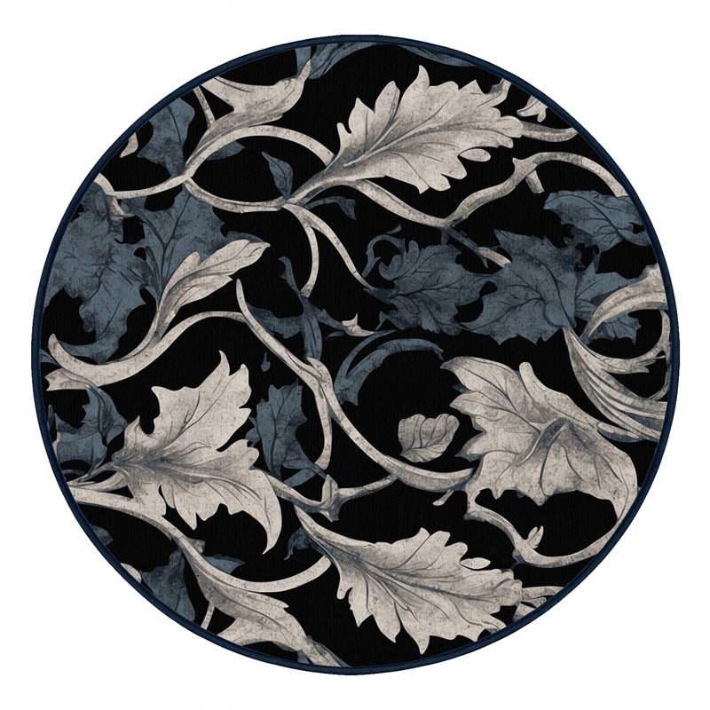 Lunar Trace Rug, Round 7'