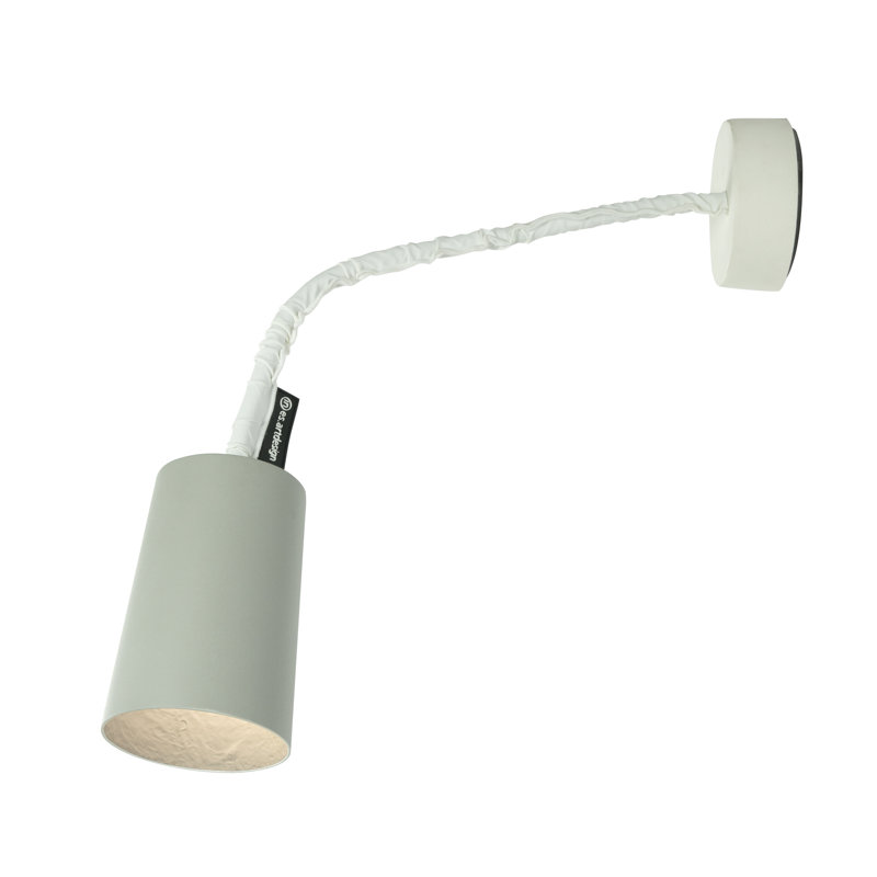 Armed Sconce, Grey/White