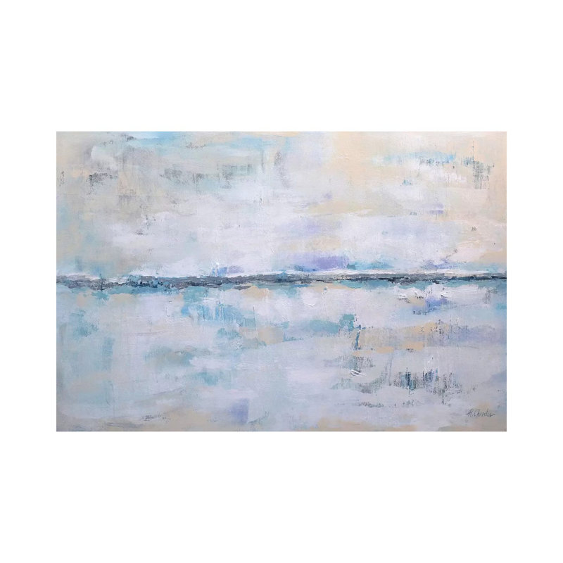 Abstract Seascape XXII by Radiana Christova - Wrapped Canvas Painting, 152.5 cm H x 101.5 cm W