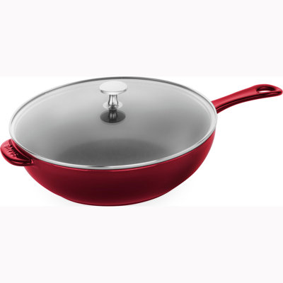 Staub Pans 26 cm / 10 Inch Cast Iron Daily Pan With Glass Lid