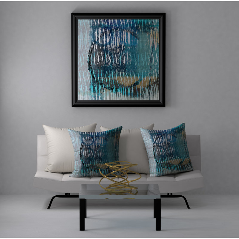 Housse d’oreiller carrée brève et encart, 24 po x 24 po