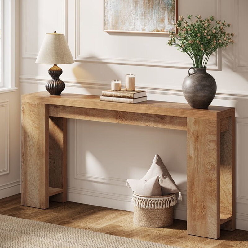 Console en bois massif de style moderne
