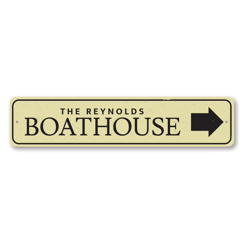 Enseigne bateau personnalisée, H 4 po x l 18 po x P 0,04 po