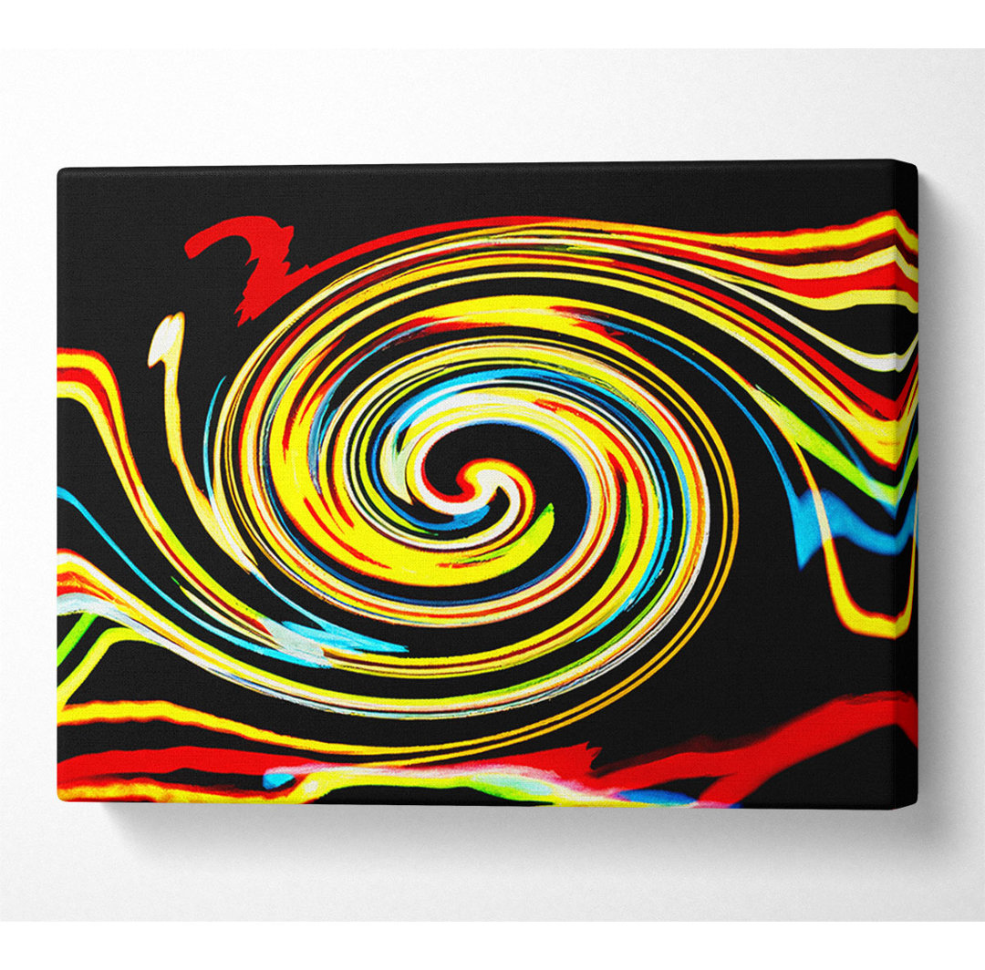 Golden Liquid Formation - Kunstdrucke auf Leinwand - Wrapped Canvas