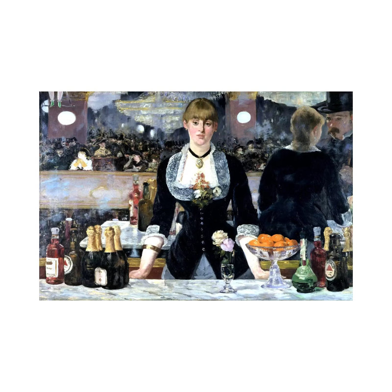 Bar At The Folies Bergeres by Edouard Manet - Wrapped Canvas Painting, 20.32cm H x 30.48cm W x 1.91cm D