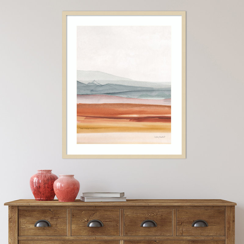 «Sierra Hills 03» par Lisa Audit, impression murale encadrée sur bois, Naturel, H 33 po x l 28 po x P 1 po