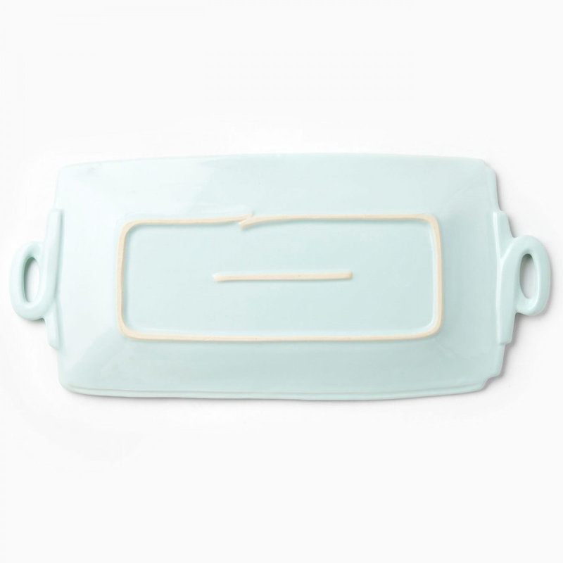 VIETRI Lastra Platter, Aqua