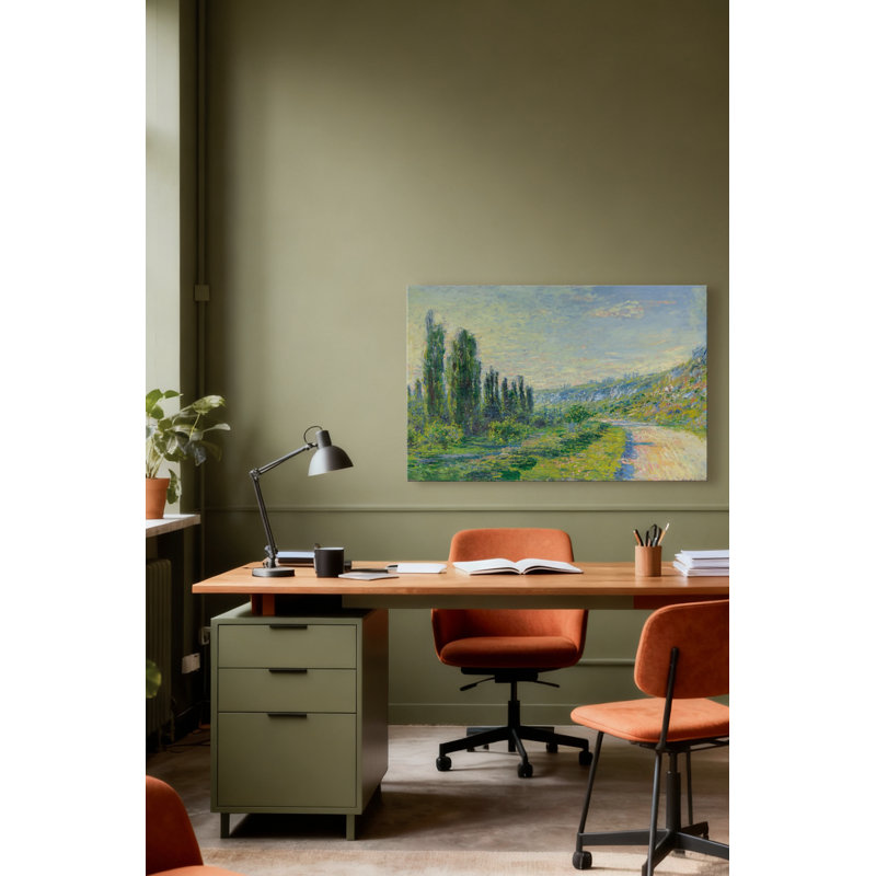 "The Road to Vetheuil", reproduction sur toile tendue, H 8 po x l 12 po