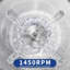 Electric Ice Crusher Machine, 350W 750LBS/H Snow Cone Maker with Storage Bin, White
