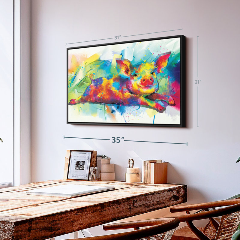 «Porcelet Paint Splash Wall Art», H 21 po x l 31 po